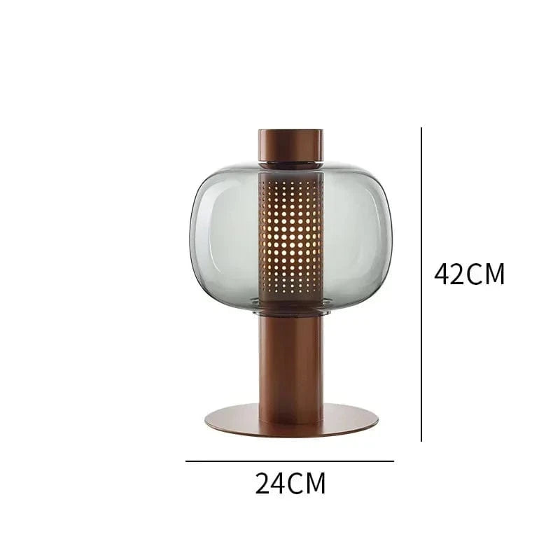 Astraona Corps marron et verre gris / Lumière chaude 3000k / Oui