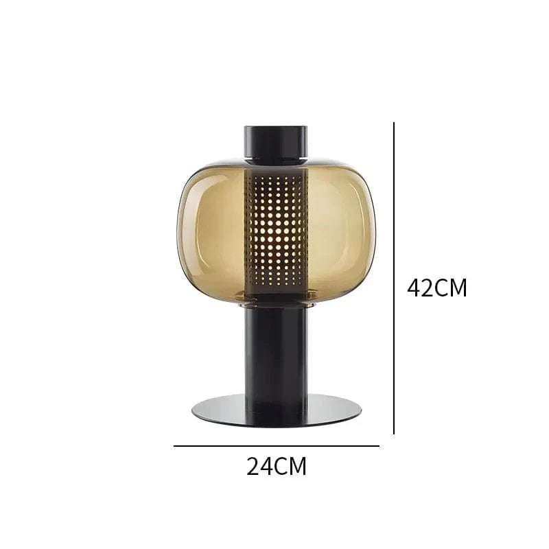 Astraona Corps noir et verre ambré / Lumière chaude 3000k / Oui