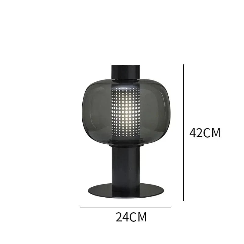 Astraona Corps noir et verre gris / Lumière chaude 3000k / Oui