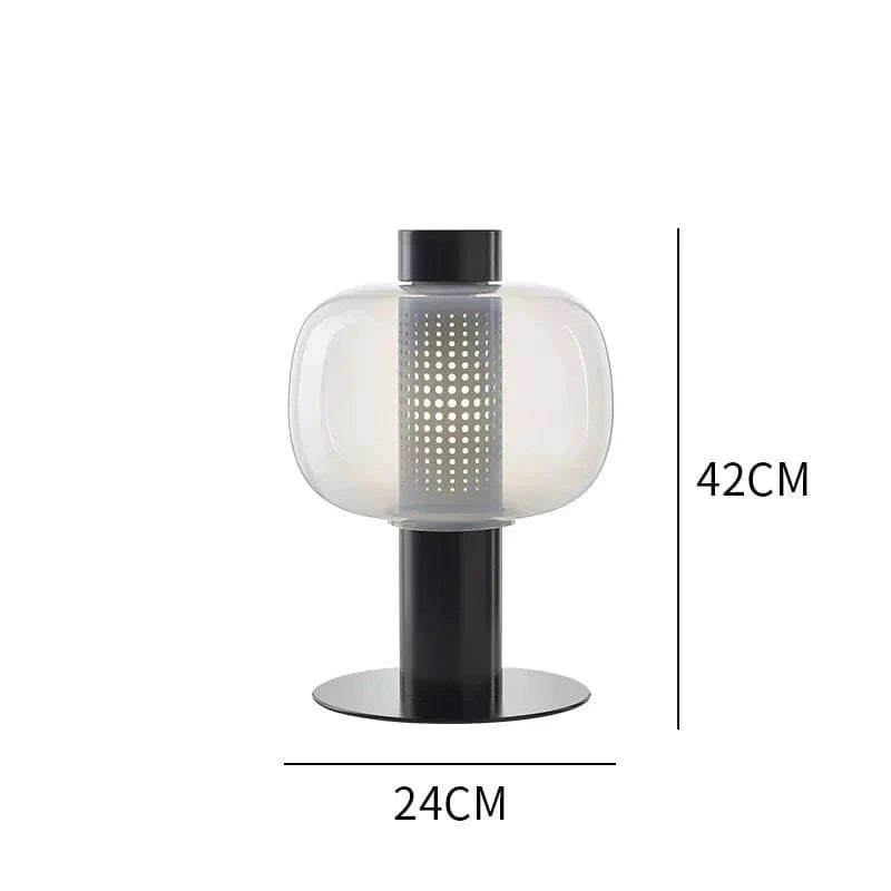 Astraona Corps noir et verre transparent / Lumière chaude 3000k / Oui