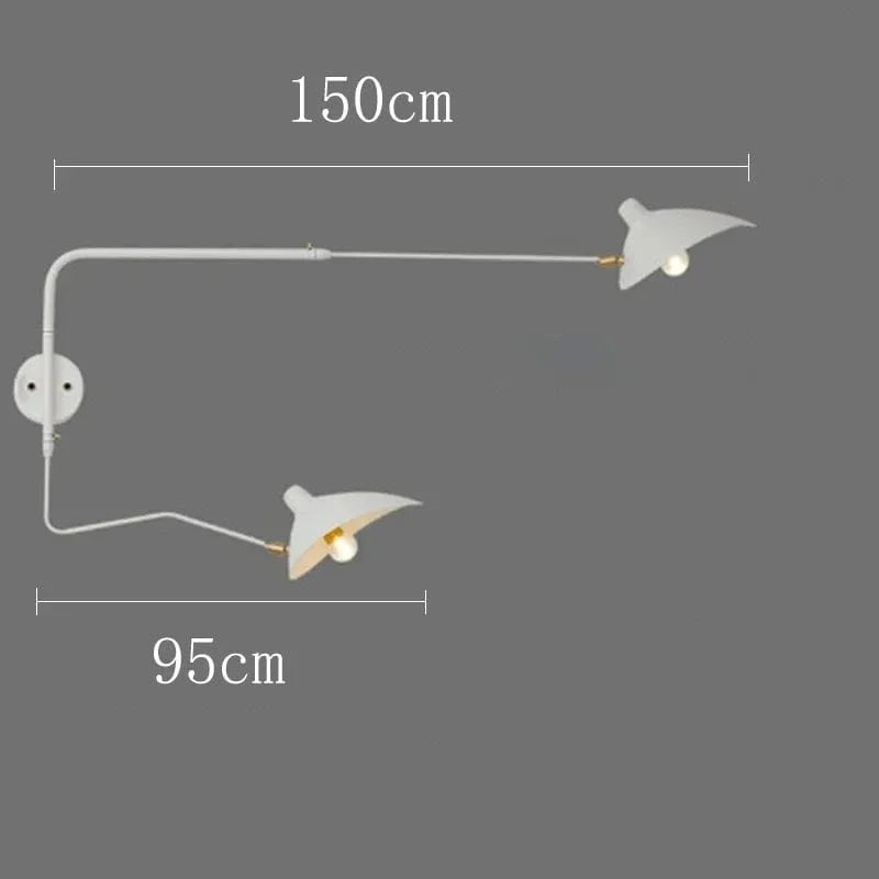 Astraora Blanc à 2 abat jour 150cm / Lumière chaude 3000k / Oui