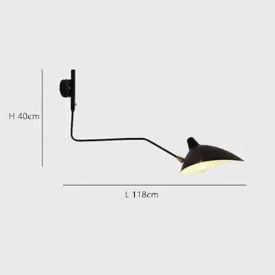 Astraora Noir 118cm / Lumière chaude 3000k / Oui