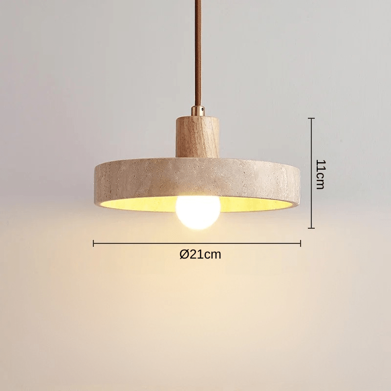 Auroraiel | Reyalight® Embase bois clair / Lumière chaude 3000K