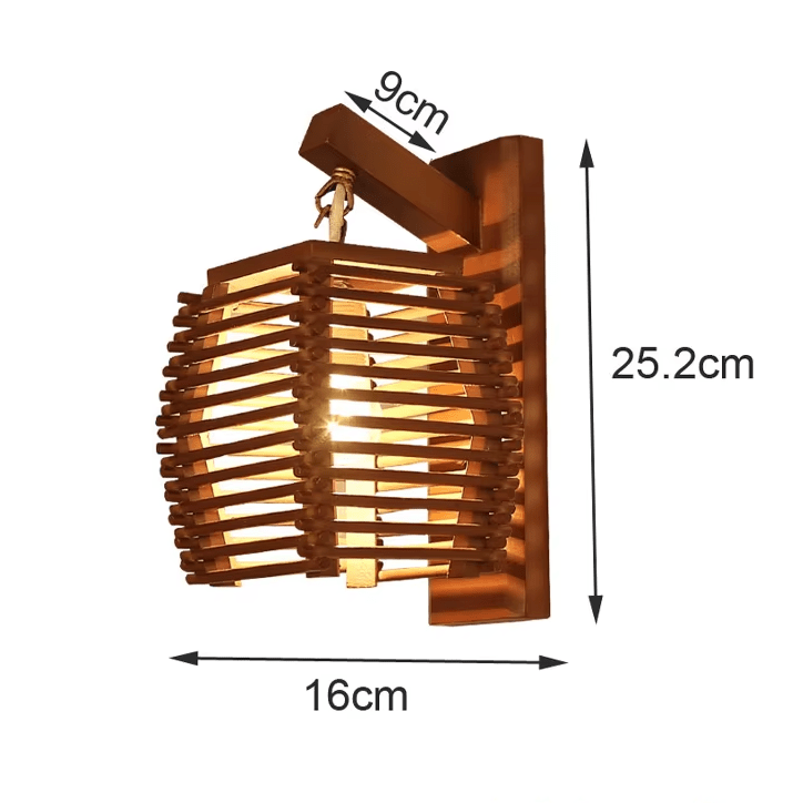 Bamboux | Reyalight® Bois naturel / Livré sans ampoule