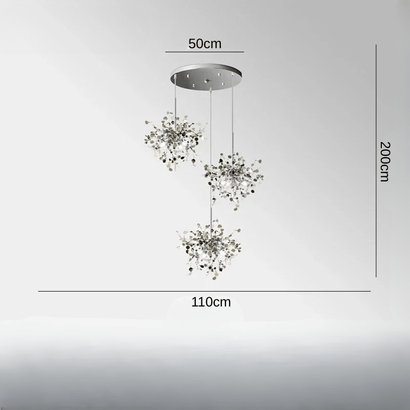 Caeliaium | Reyalight® Chrome 3 éléments Support Round / Neutral white