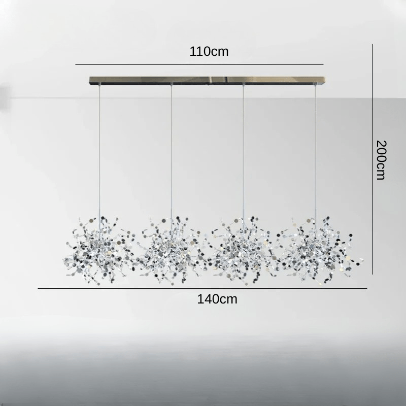 Caeliaium | Reyalight® Chrome 4 éléments Support Long / Cold white