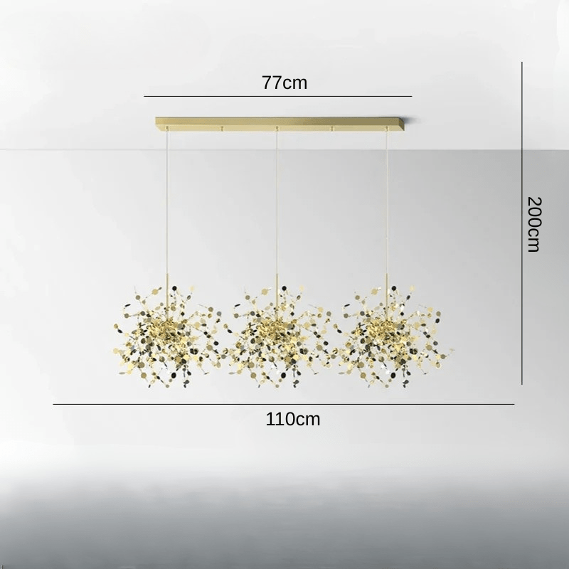 Caeliaium | Reyalight® Doré 3 éléments Support Long / Cold white