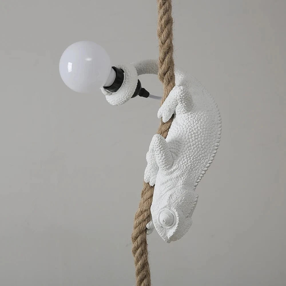 Chamélite | Reyalight® Caméléon blanc orienté vers le bas