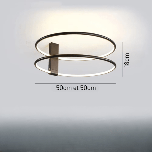 Cosmia | Reyalight® Double Noir 50 et 50cm / Lumière chaude 3000K