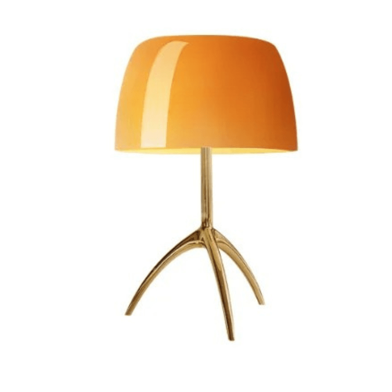Elysiara | Reyalight® Orange & Cuivre / Lumière chaude 3000k / Petit modèle Ø20cm x H35cm