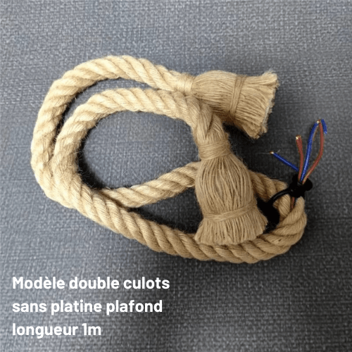 Hemparétro | Reyalight® Modèle double culots sans platine plafond longueur 1m