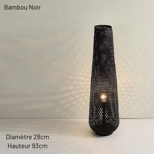 Lamidanse | Reyalight® Bambou noir / Lumière chaude 3000K