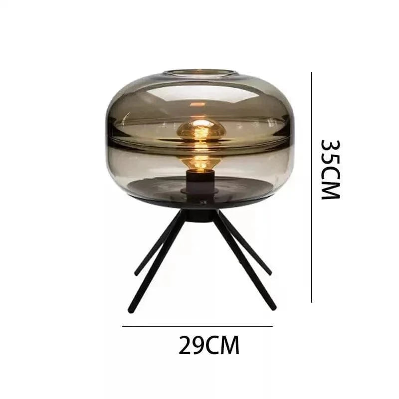 Lumismok | Reyalight® Diamètre 29cm Hauteur 35cm Verre gris fumé
