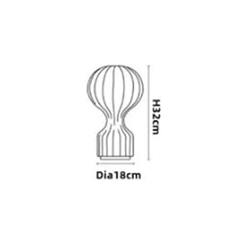 Lumisoie | Reyalight® Diamètre 18cm Hauteur 32cm / Lampe méduse