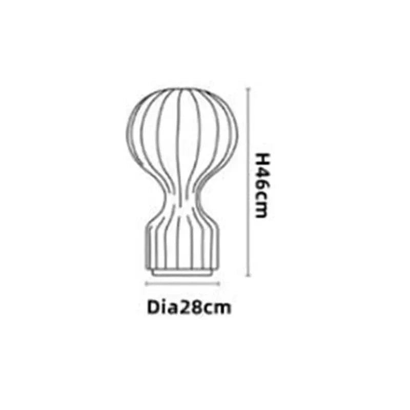 Lumisoie | Reyalight® Diamètre 28cm Hauteur 46cm / Lampe méduse