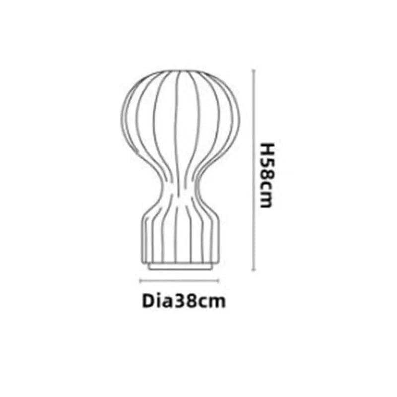 Lumisoie | Reyalight® Diamètre 38cm Hauteur 58cm / Lampe méduse