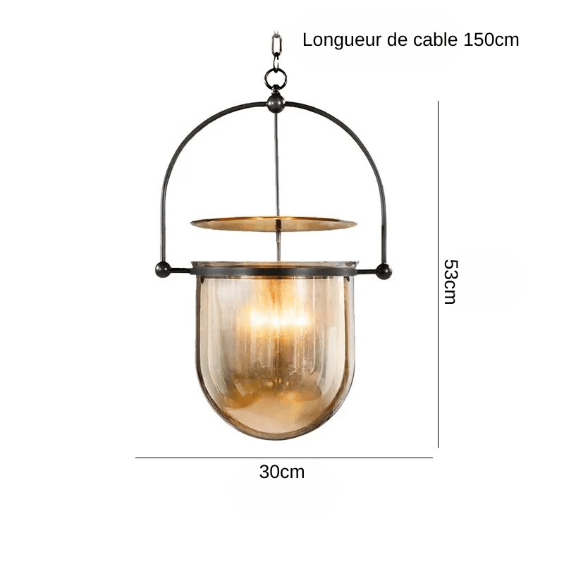Lunarisa | Reyalight® Finition cuivré / Berre transparent / Lumière froide 6000k