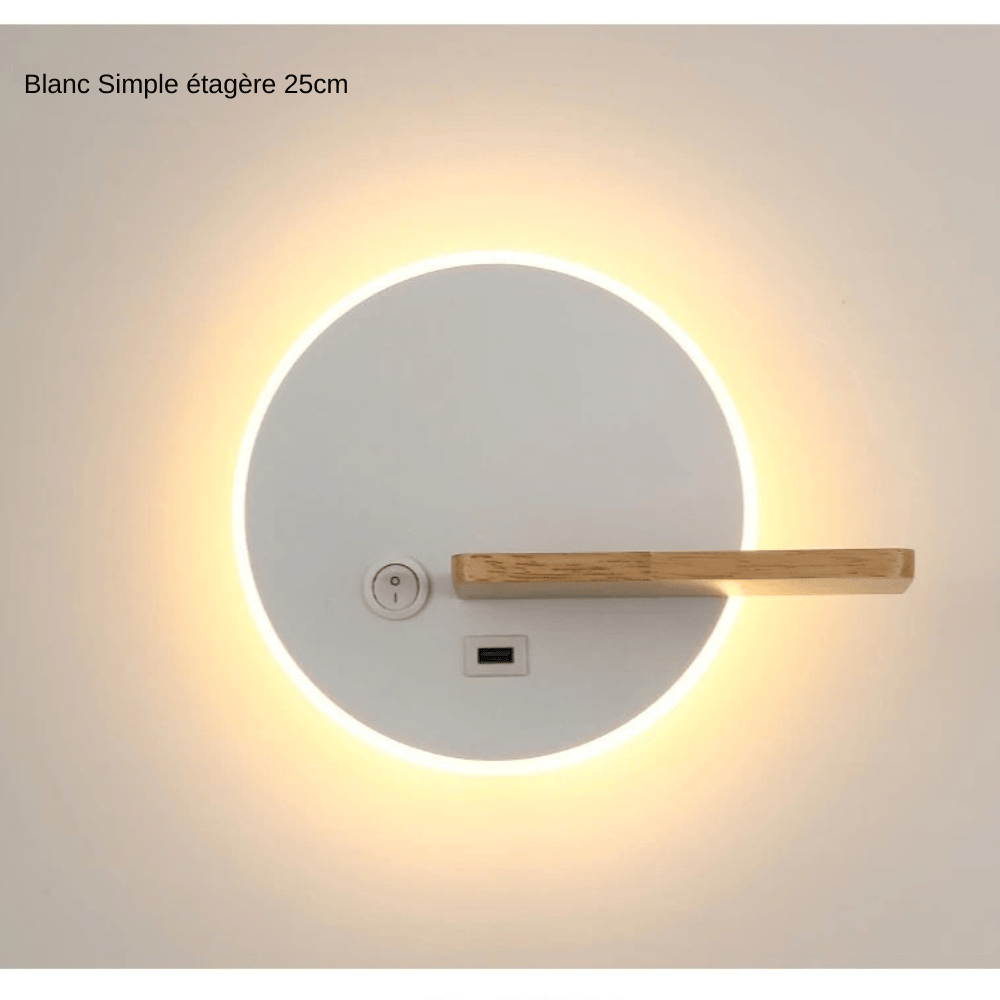 Lunarisium | Reyalight® Blanc Simple étagère 25cm