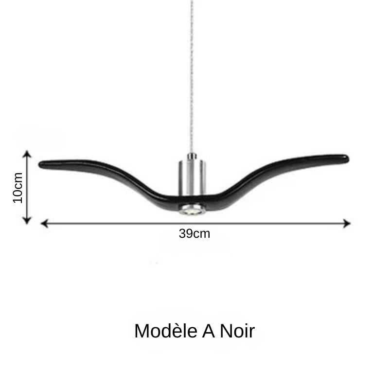 Seagull | Reyalight® Modèle A Noir / Lumière chaude 3000k