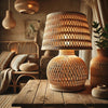 Lampe en rotin