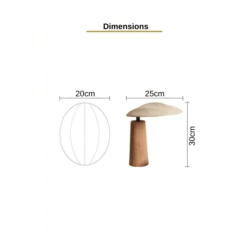 Arion | Reyalight® Lampe de chevet / Oui / Ø25cm H30cm