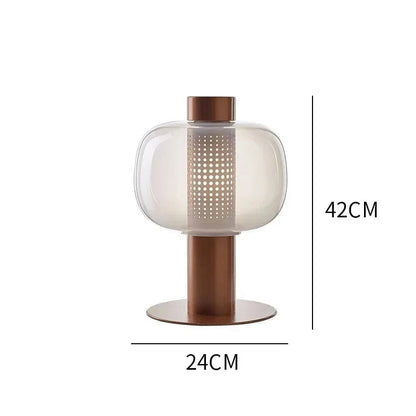 Astraona Corps marron et verre transparent / Lumière chaude 3000k / Oui