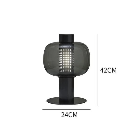 Astraona Corps noir et verre gris / Lumière chaude 3000k / Oui