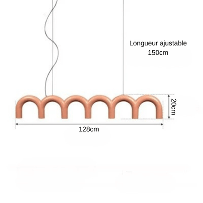 Eosis | Reyalight® Orange - L1280mm / Lumière chaude 3000K