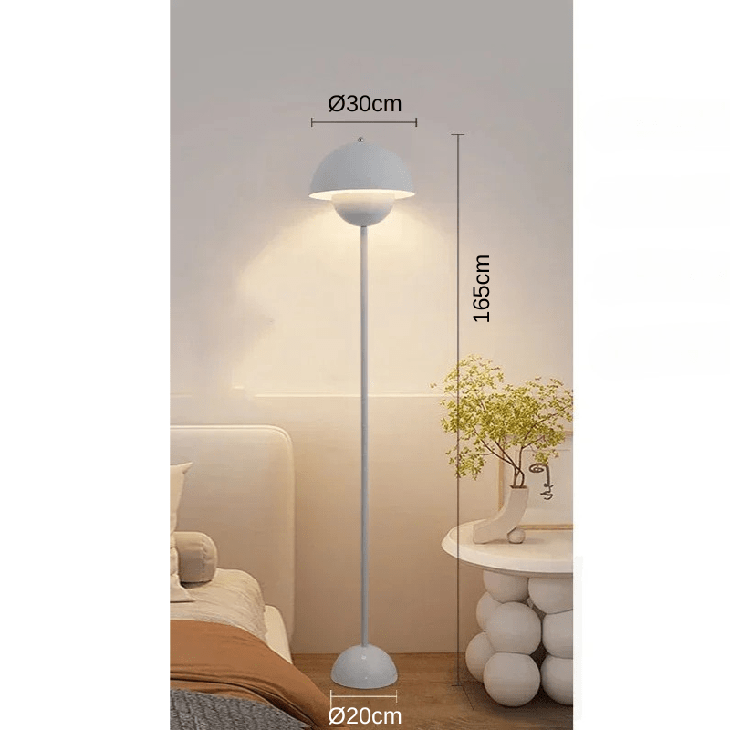 Eosoral | Reyalight® Lampe sur pied Blanche - 165cm / Lumière chaude 3000k