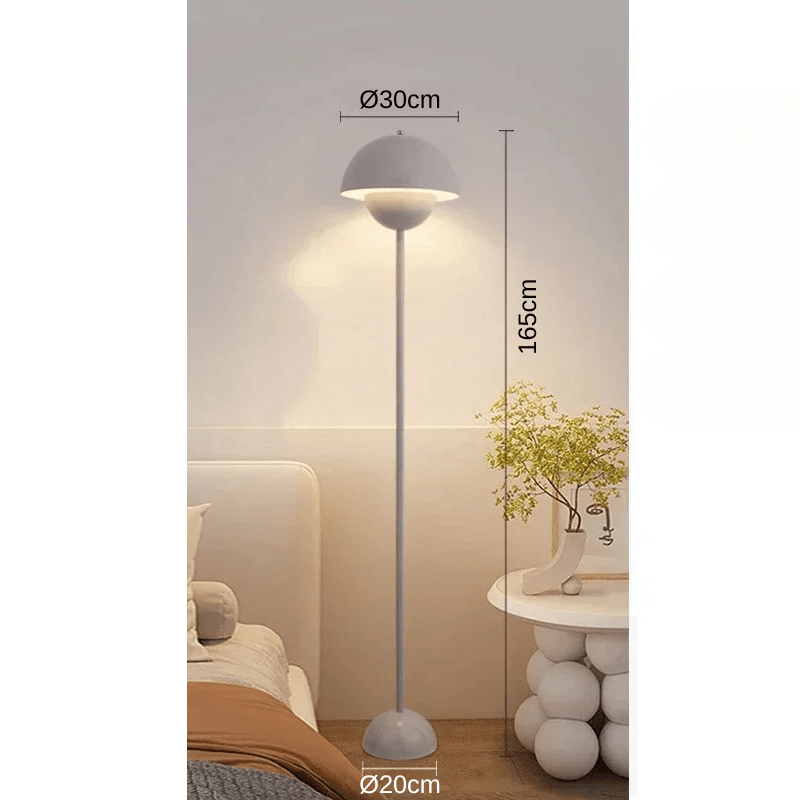 Eosoral | Reyalight® Lampe sur pied Grise - 165cm / Lumière chaude 3000k