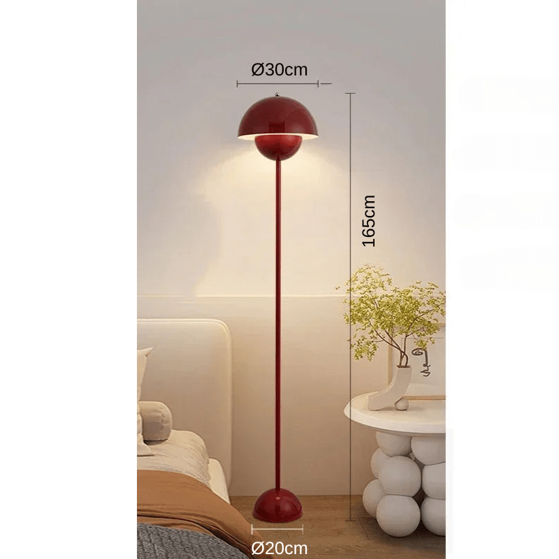 Eosoral | Reyalight® Lampe sur pied Rouge - 165cm / Lumière chaude 3000k