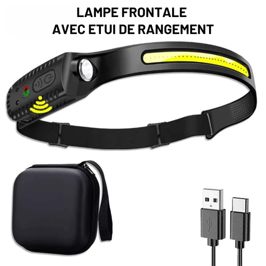 Luclar | Reyalight® Lampe frontale avec étui de rangement
