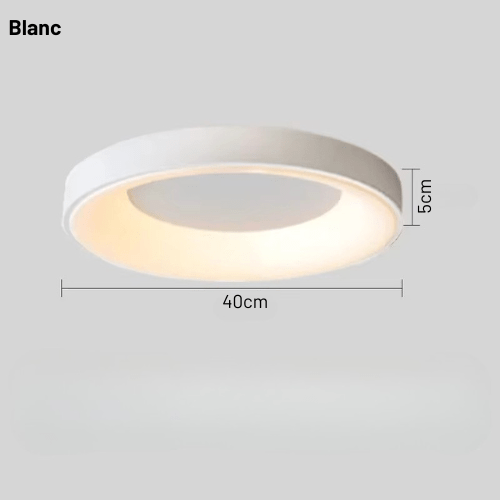 Luminozen | Reyalight® Blanc 40cm / Lumière chaude 3000K