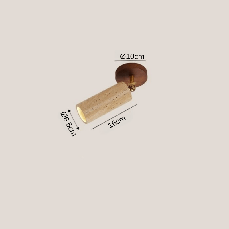 Lyraus Simple spot Bois foncé / Lumière chaude  3000K
