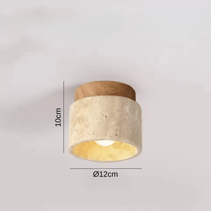 Seraphus | Reyalight® 10cm Bois clair / Lumière chaude 3000K