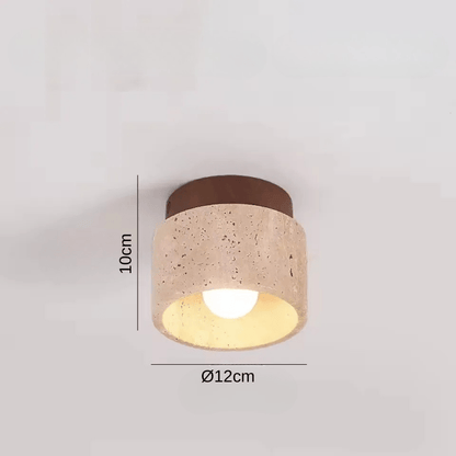 Seraphus | Reyalight® 10cm Bois foncé / Lumière chaude 3000K