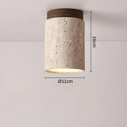 Seraphus | Reyalight® 16cm Bois foncé / Lumière chaude 3000K