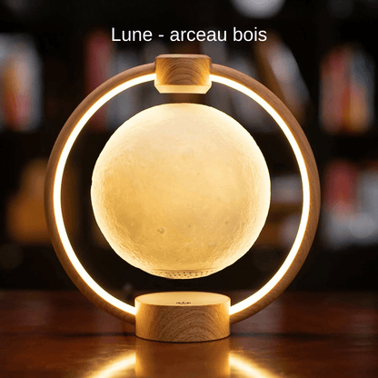 Solaraora | Reyalight® Lune arceau bois / Oui / Enceinte Bluetooth