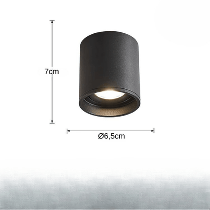 Stellarisri | Reyalight® Noir - Ø65mm / Lumière naturelle 4000k