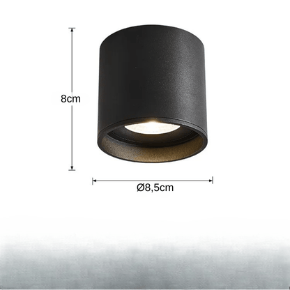 Stellarisri | Reyalight® Noir - Ø85mm / Lumière naturelle 4000k