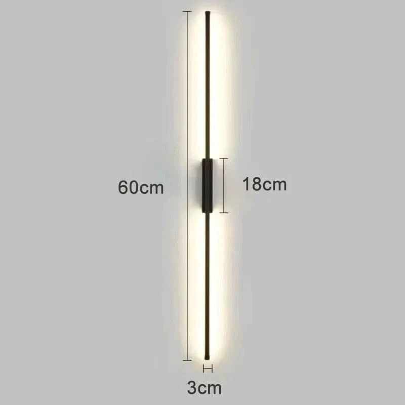 Vegaar | Reyalight® Noir 60cm / Lumière chaude 3000k