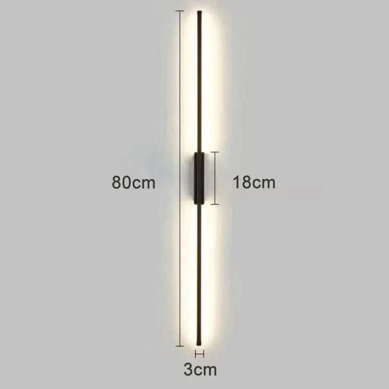 Vegaar | Reyalight® Noir 80cm / Lumière chaude 3000k