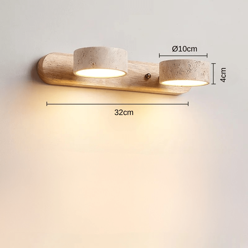 Vegaos | Reyalight® Double bois clair / Lumière chaude 3000K