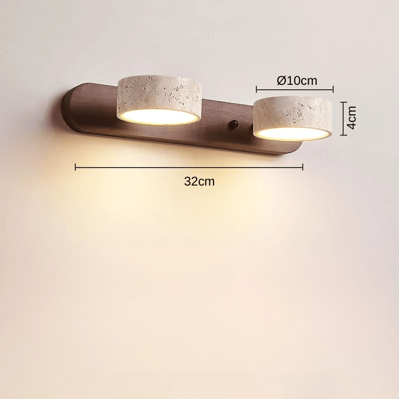 Vegaos | Reyalight® Double bois foncé / Lumière chaude 3000K