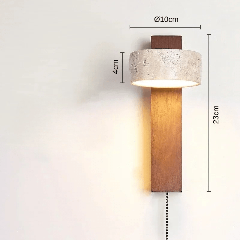 Vegaos | Reyalight® Simple bois foncé tirette interruptrice / Lumière chaude 3000K