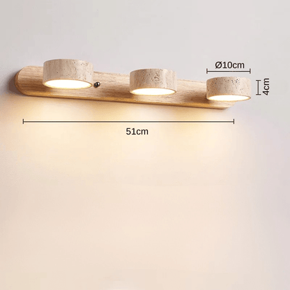 Vegaos | Reyalight® Triple bois clair / Lumière chaude 3000K