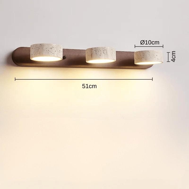 Vegaos | Reyalight® Triple bois foncé / Lumière chaude 3000K