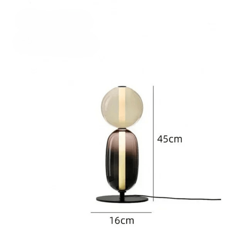 Veyrona | Reyalight® Lampe de table 2 globes / Lumière chaude 3000k