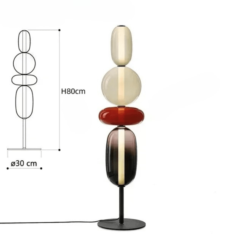 Veyrona | Reyalight® Lampe de table 4 globes coloris E / Lumière chaude 3000k
