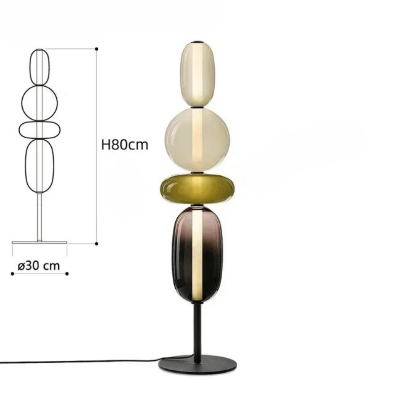 Veyrona | Reyalight® Lampe de table 4 globes coloris F / Lumière chaude 3000k
